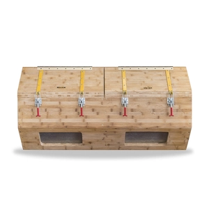 Benchwood barrels for rotative tumbling machines